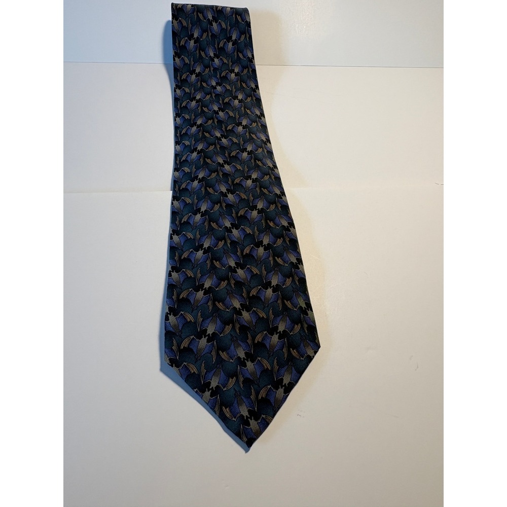 The Nature Conservancy Fruit Bat Silk Tie Blue Grey Preservation Collection